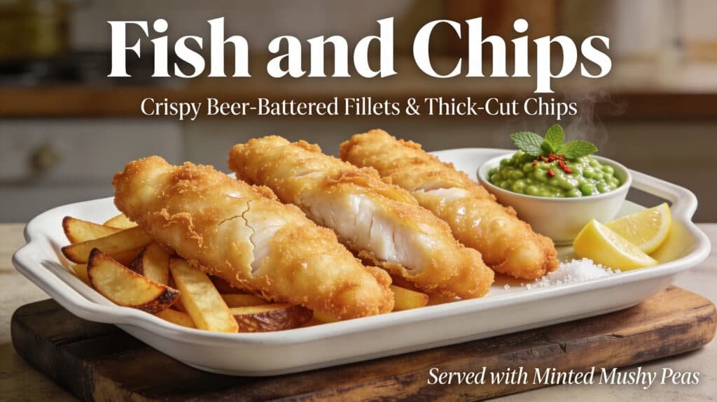 Ainsley Harriott Beer-Battered Fish and Chips Recipe