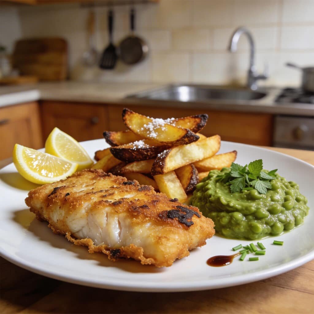 Fry the fish Serve