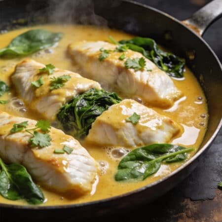 Finish with spinach and coriander