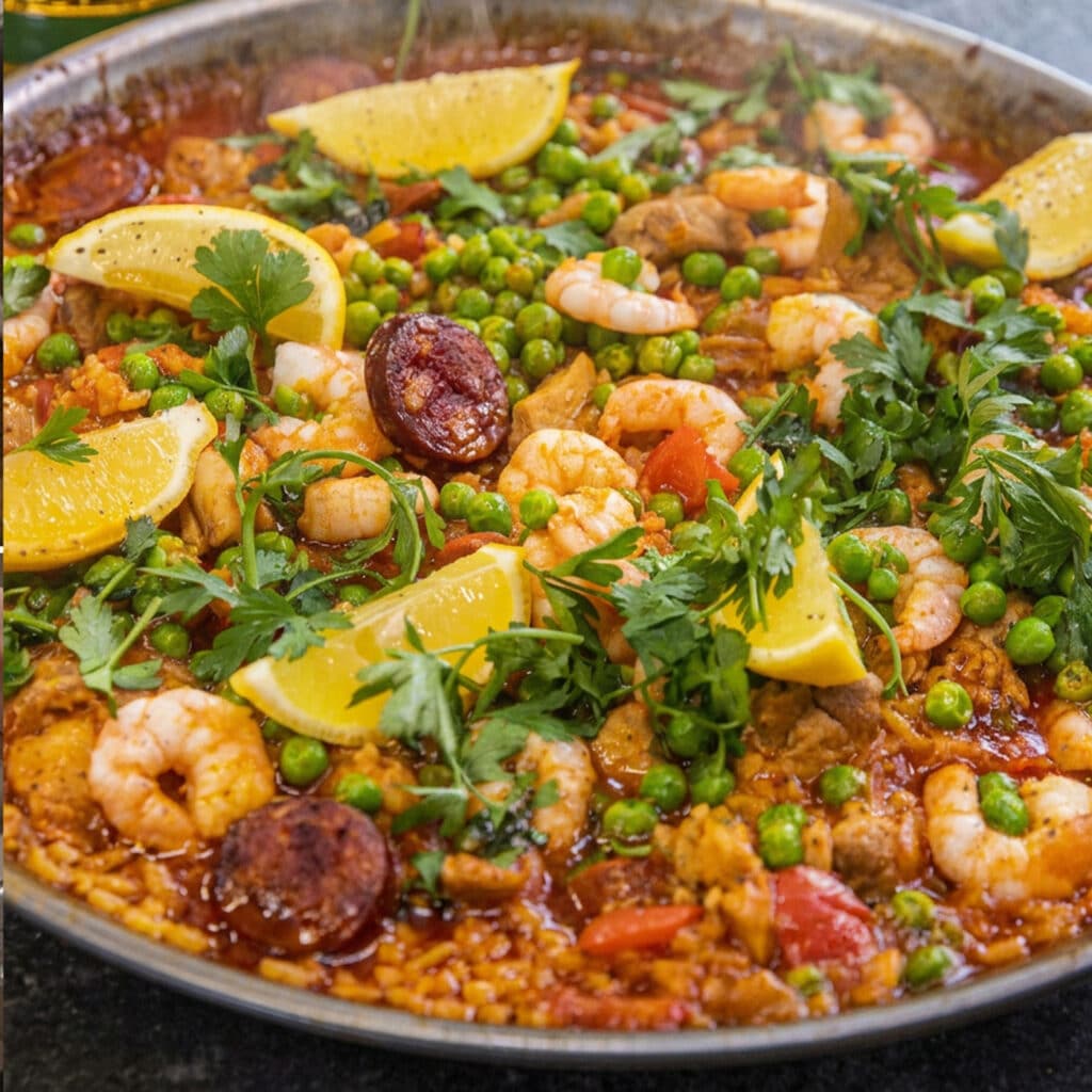 Ainsley Harriott Chicken and Chorizo Paella Recipe