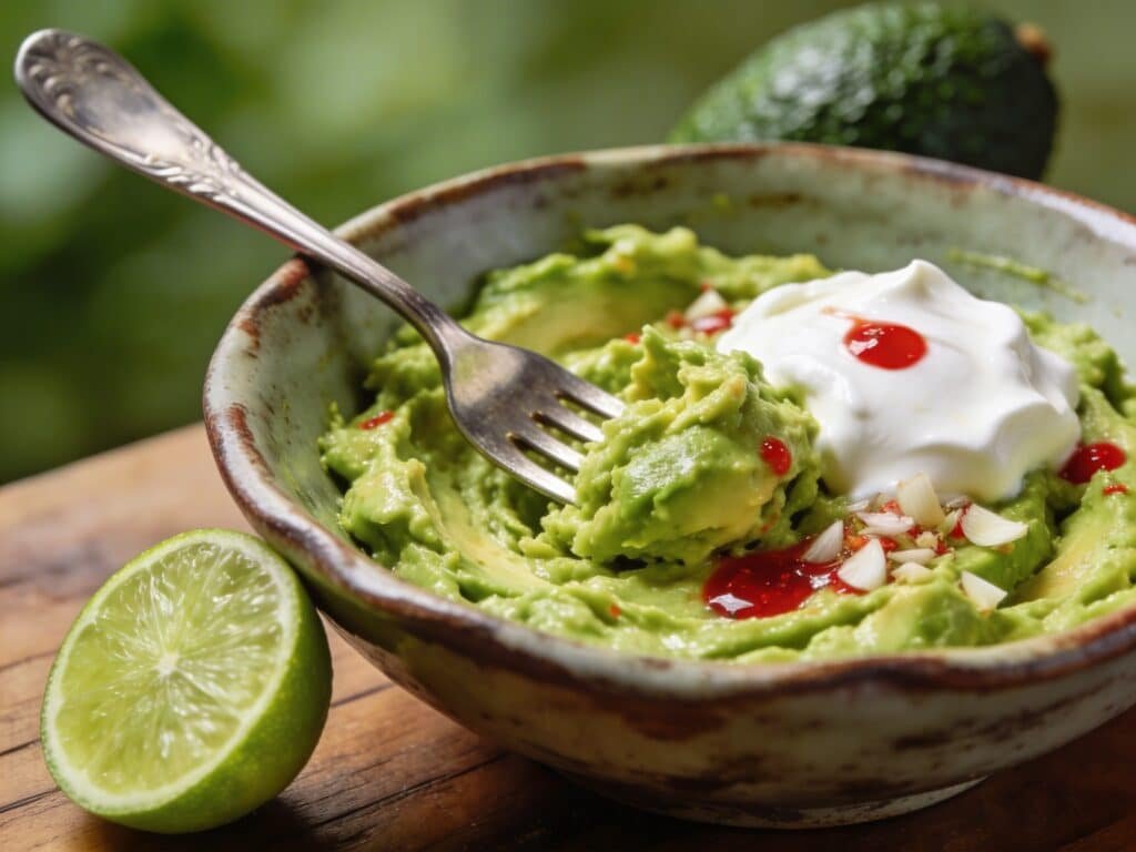 Prepare the hot pepper avocado