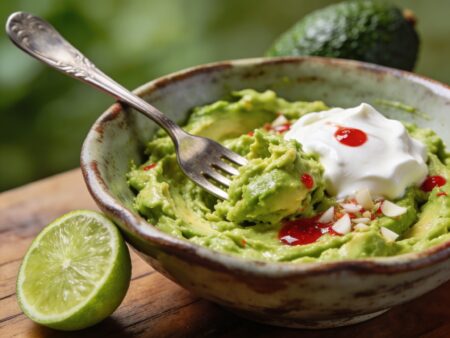 Prepare the hot pepper avocado