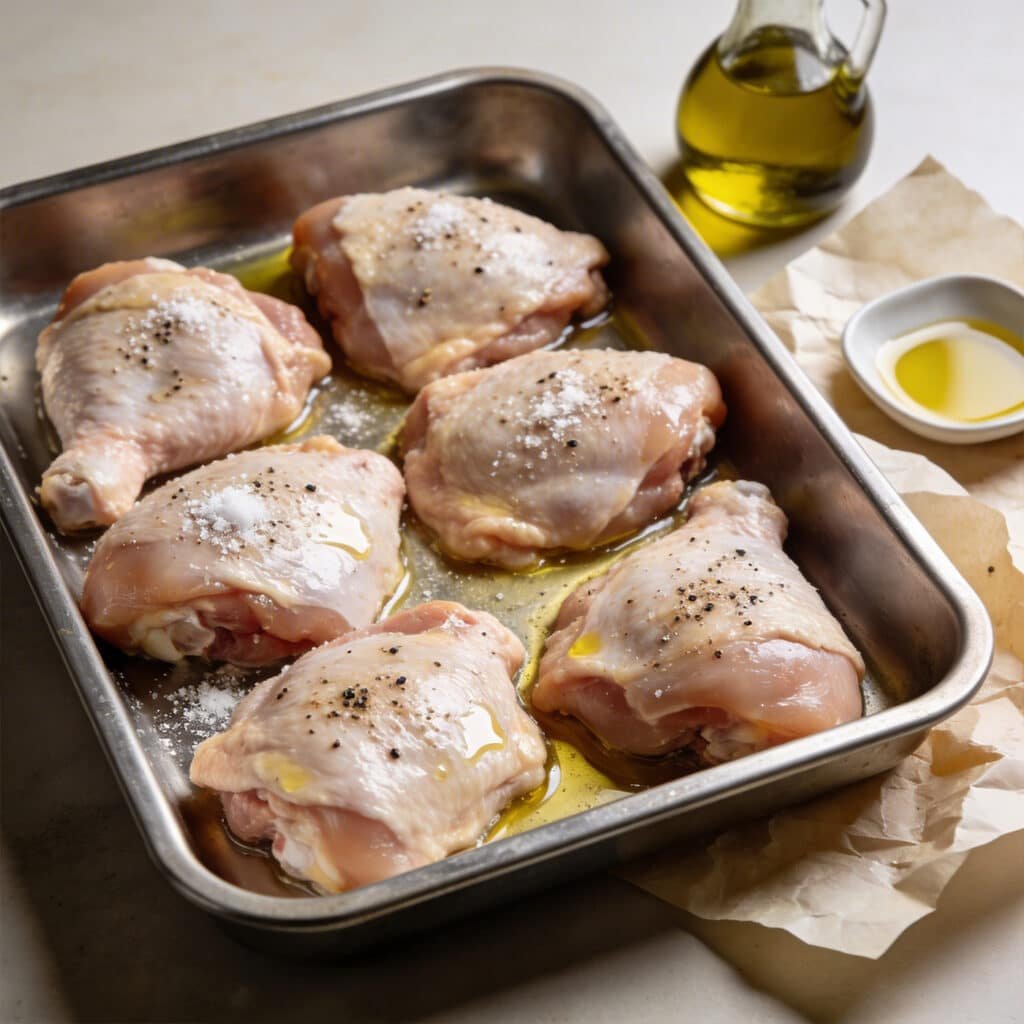 Season the chicken