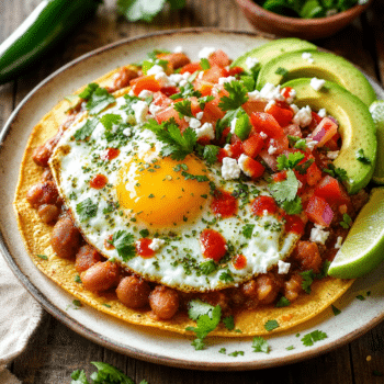 Ainsley Harriott Fresh & Herby Huevos Rancheros with Pico de Gallo Recipe