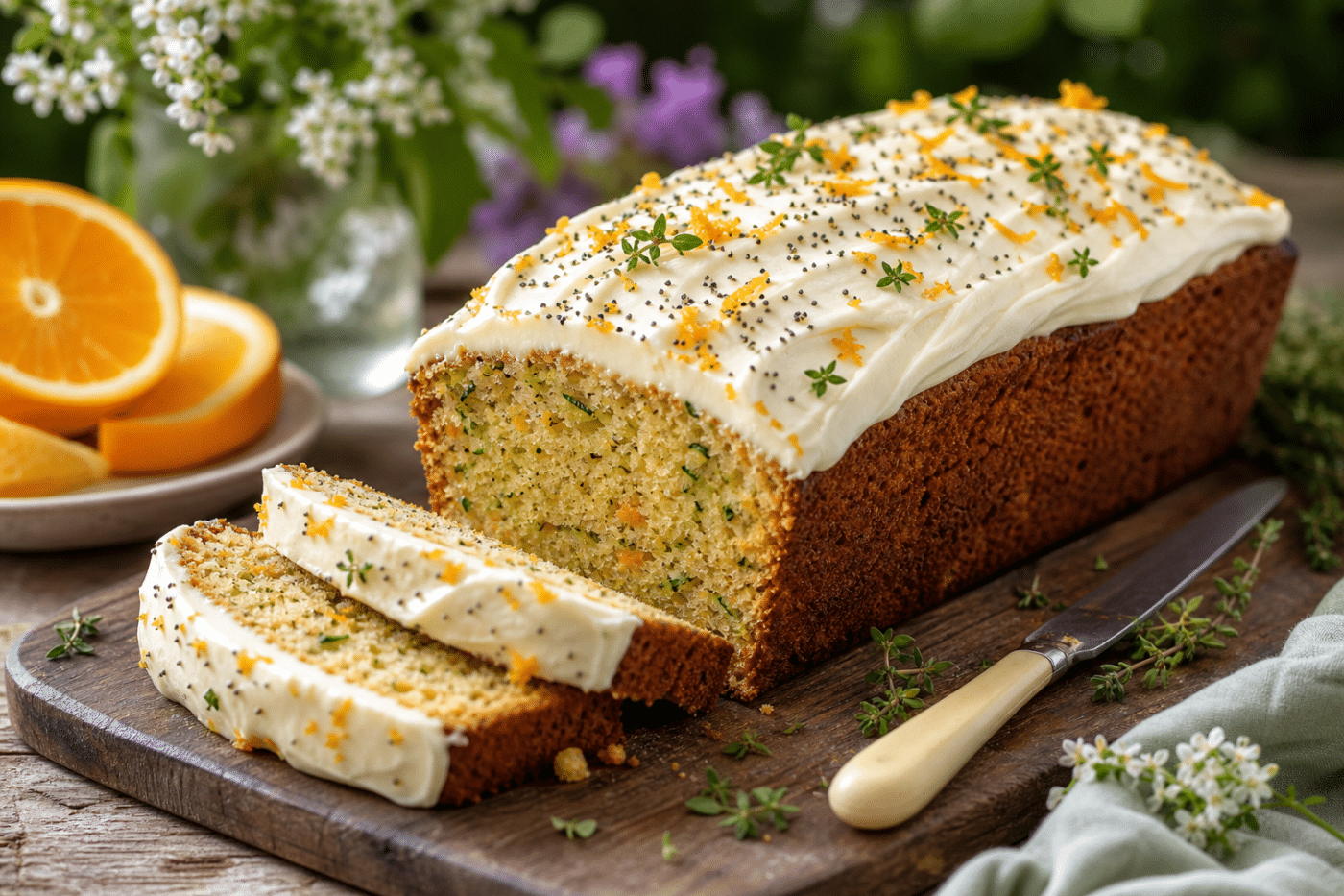 Courgette, Orange & Thyme Cake
