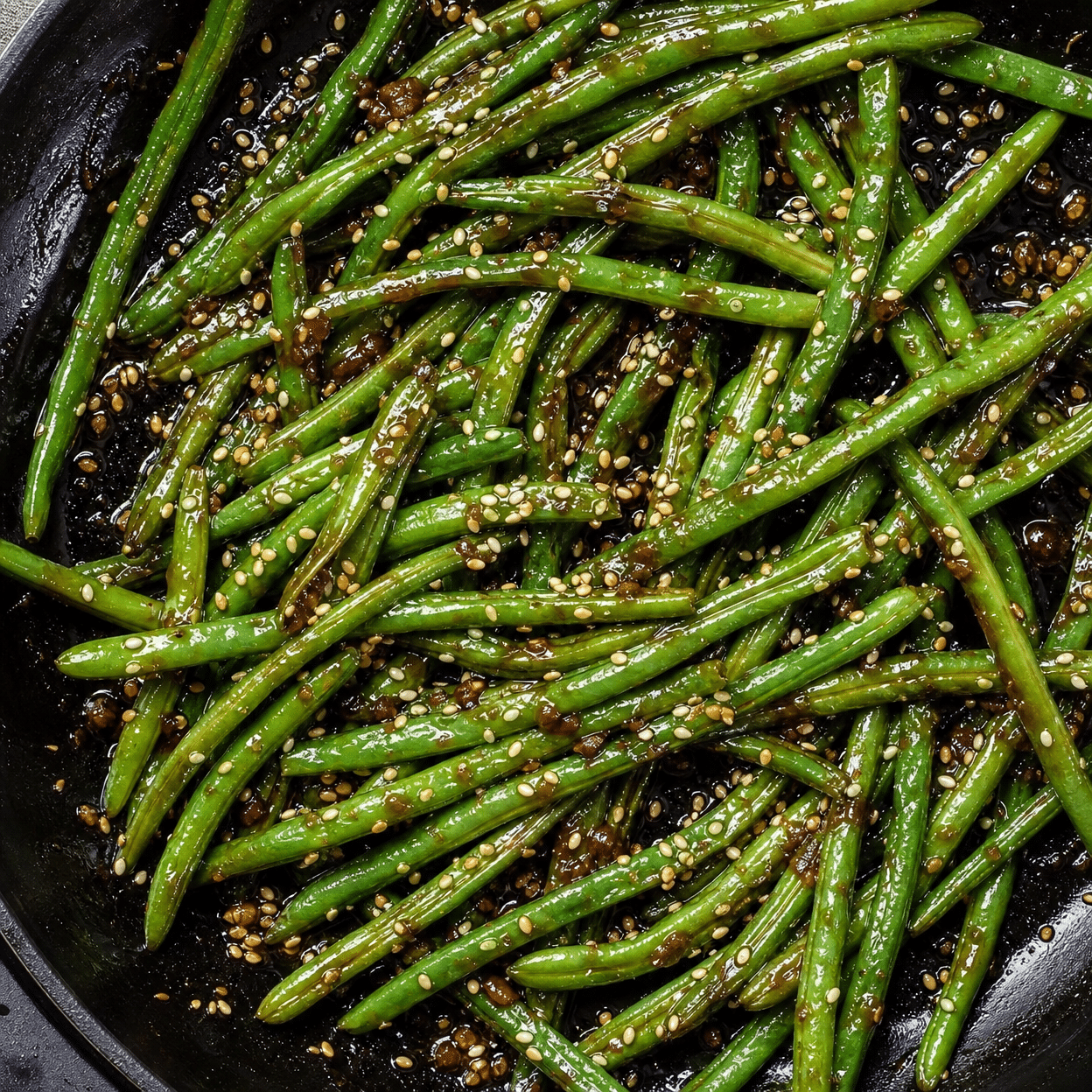 Prepare the Sesame Green Beans