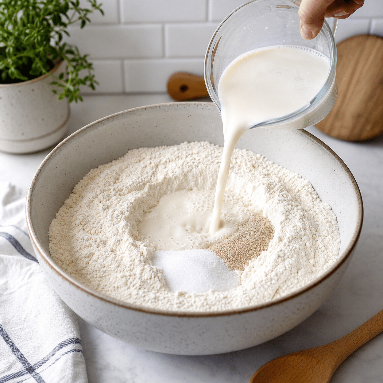 Prepare the dough:
